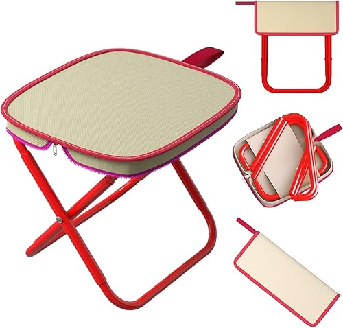 Mini Sgabello Pieghevole,Sedia Pieghevole Portatile,Sgabello Pieghevole Portatile,Sedia da pesca Pieghevole Leggero,Sedie Pieghevoli,Sgabello da Campeggio Pieghevole per Picnic,Escursioni,Pesca - Ysert