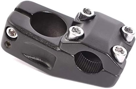 KHE BMX - Attacco manubrio da 1 1/8', 40 mm, in alluminio, 245 g, anche 18', colore: Nero - Ysert