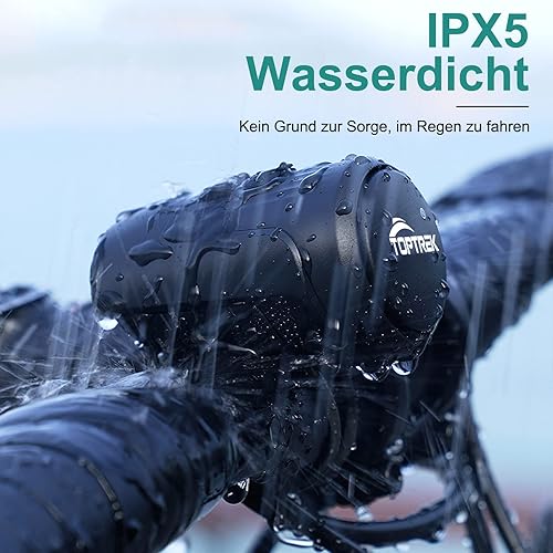 Campanello Elettrico per Bicicletta - Antifurto, Allarme, Clacson 120 dB - Nuovo Aggiornamento IPX4 Impermeabile per Mountain Bike - Ysert