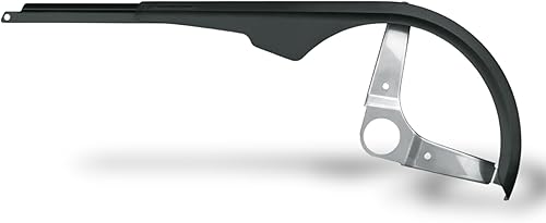 SKS GERMANY - Catena nera da 158 mm, 175 mm e 199 mm Fahrradkettenschutz (geeignet für Naben- oder Kettenschaltung, mit verstellbarem Profil, aus schlagfestem Kunststoff und Aluminium), Schwarz - Ysert