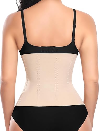 Donna Guaina dimagrante Pancia piatta invisibile Corsetto dimagrante Cintura dimagrante Vita Trainer Post Partum Serra Vita Body Sculptant Invisible Fitness, beige, S - Ysert
