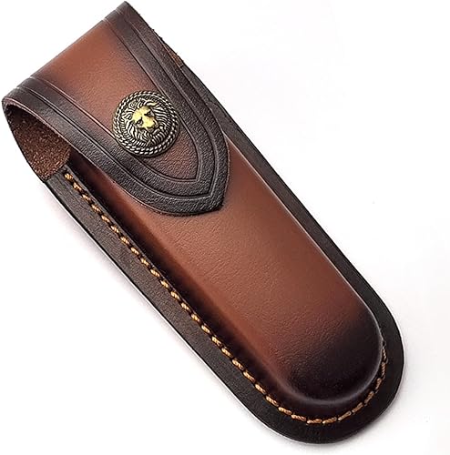 YULIAO Fodero per Coltello Pelle, Borsa per Coltelli Pieghevole, Custodia Coltelli, Fodero per Coltelli, Custodia per Coltelli da Cintura, Fodero Per Coltelli Tascabili, Adatto per Coltelli da Tasca - Ysert