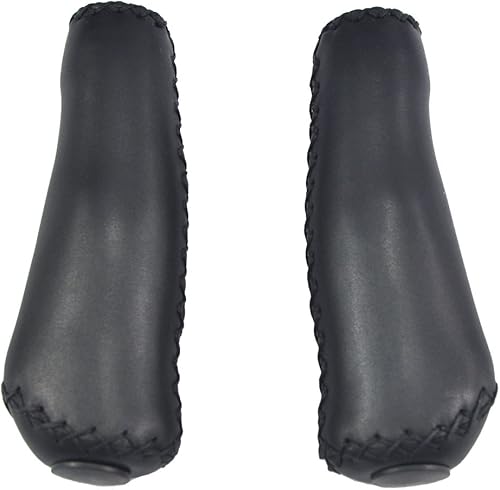 UPANBIKE Bike Grips Design ergonomico in Pelle Cucito a Mano a Pressione del Manubrio per Mountain Bike Strada Bicicletta Pieghevole Bici - Ysert