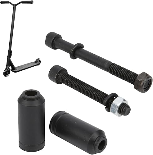 Pedale per Scooter Acrobatico,Monopattino Pioli Antiscivolo Professionali in Acciaio,con Vite/Dado/Guarnizione,Durevoli Pedali da Skateboard Accessorio per Pedali Scooter Acrobatici - Ysert