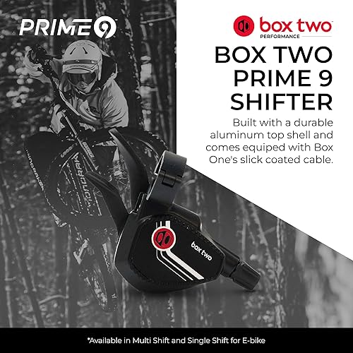 Box Two Prime 9 Multi Shift - Leva del cambio per bici elettrica, 2 pezzi, fino a 3 marce per clic, per mountain bike - Ysert