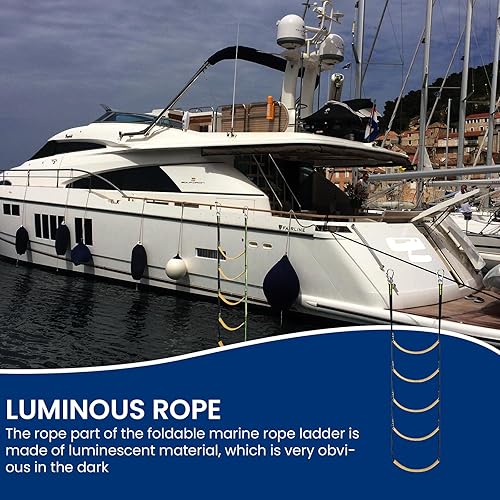 Scala per barche, a 5 livelli, per barche, per barche, kayak, motoscafo, canoa - Ysert