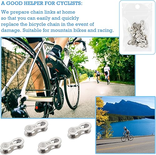 GIAK Bicicletta Catena Collegamento 10 Paia Velocità Catena Della Bicicletta Manca La Bicicletta Collegamento 6-7-8 9 10 11 velocità Catena Bicicletta Connettore a Sgancio Rapido - Ysert
