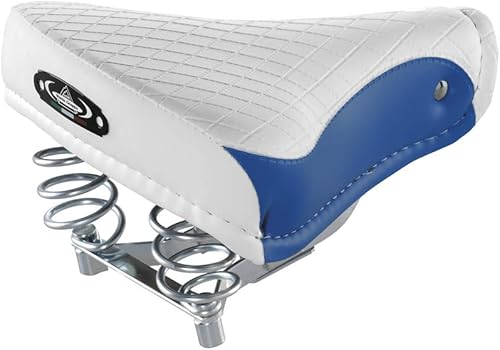 Cucuba® Sella Vintage Montegrappa Originale in Pelle Sintetica con Doppia Molla MOD Export 1750 (Colore: Blu/Bianco) - Ysert