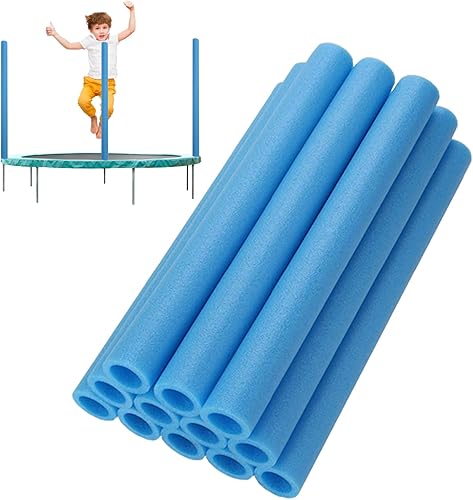 Accessori per trampolini, Schiuma del Pole di Trampolino, Tubi in Schiuma 12pcs Pulli per Salto Morbido Cover 15,75 Pollici di Maniche protettive di Tubo di Schiuma Blu - Ysert