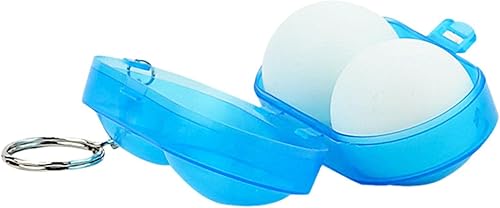 Luckxing Porta Pallina da Pong, Custodia per Palline da Pong, Contenitore per Palline da Pong Tenere 2 Palline con Portachiavi per Pong da Pong per Uso Interno - Ysert