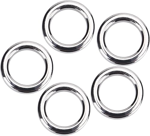 Anelli Split da Pesca Anelli in Acciaio Inox Heavy Duty Esche da Pesca Anello Catena Connettore per Pesca All'Aperto - 50 Pezzi - Ysert