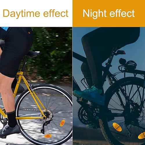 Catarifrangente per Raggi di Bicicletta, 10pc Catarifrangenti Raggi Ruota Bici, Catarifrangenti Raggi, Riflettori Raggiera Bicicletta, Catarifrangenti per la Guida Notturna su Tutti i Tipi di Bici - Ysert