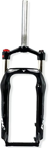 Forcella Fat Bike 20X4.0 In Mountain Bike Forcella Tubo Dritto da 28.6mm Corsa 100mm Forcella con Molla a Olio QR 9mm Forcella Ammortizzata Blocco Corona Freno a Disco Adatto per MTB/ATV/Bicicletta da - Ysert