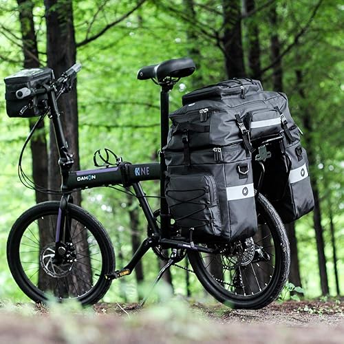 Rhinowalk 3 IN 1 Bike Pannier Bag Multifunzionale Bicicletta Posteriore Rack Carrier Bag Zaino con Parapioggia - Ysert