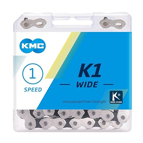 KMC, Accessori Bici Unisex Adulto, Argento, 1/2' x1/8' - Ysert