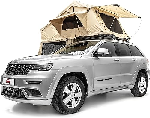 Tenda da campeggio con vestibolo per 2 persone + materasso - comoda e mobile, ideale per escursioni complete di scale telescopica, tasche per accessori e zanzariere | Impermeabile - Ysert