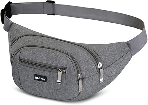 Marsupio con 4 Tasche Marsupio Bum Bag Cintura Regolabile Singola Spalla per Escursionismo Casuale Bicicletta Escursione Campeggio - Ysert