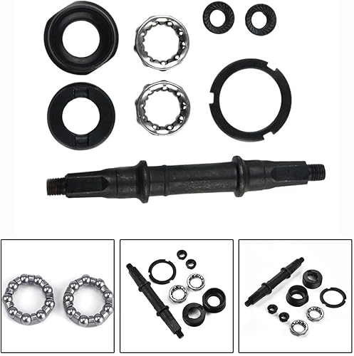 Kit asse movimento centrale per bicicletta con foro quadrato, coppe e cuscinetti - Ysert