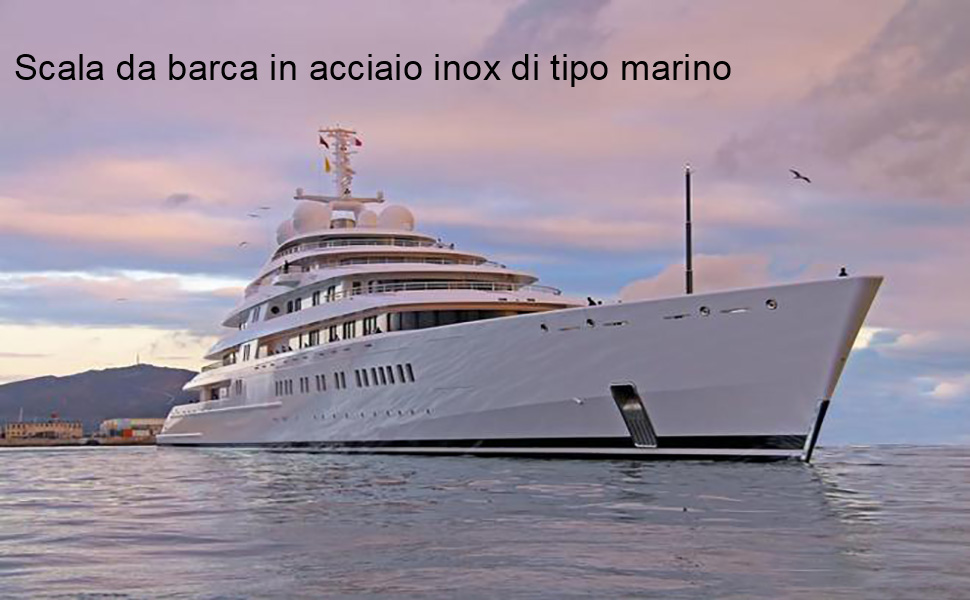 pieghevole in acciaio inox, per ingresso posteriore