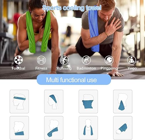 Asciugamano Microfibra Set di 3, Asciugamano Palestra Compatto E Ultraleggero 30 x 100cm, Asciugamano Rinfrescante, Asciugamano Spiaggia Asciugatura Rapida per Viaggio,per Palestra, Sport, Yoga - Ysert