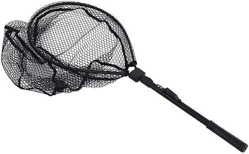 Guadino da pesca telescopico, Pesca Guadino Rete da pesca Lega di alluminio portatile Veloce Pieghevole Pesca a mano Dip Rete sostituzione per pescare Bass Carpa - Ysert