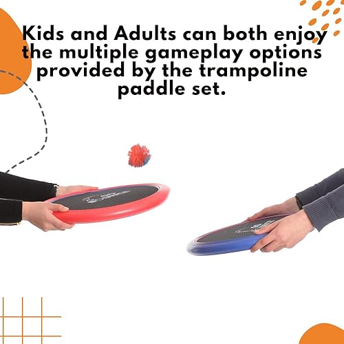 Set per giocare a palla con palla e gioco di rimbalzo con palla di stringhe, 2 x racchette rimbalzo set - Ysert