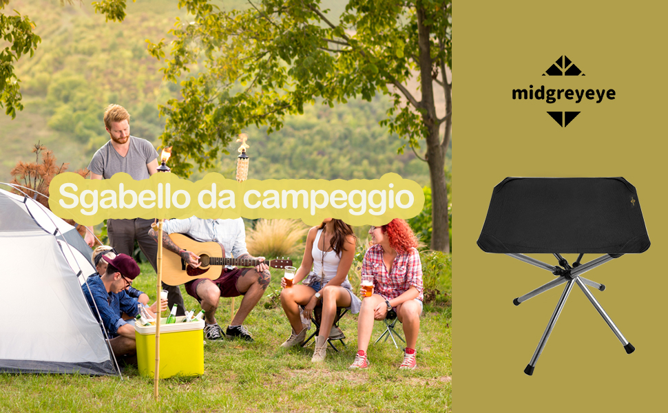 Sgabello Pieghevole Portatile