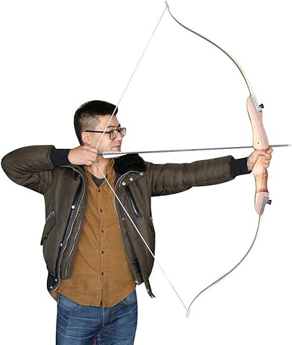 Huntingdoor 48’’ 16LBS 20LBS Arco Ricurvo Tiro con L'Arco Archi ricurvi Mano Destra per Bambini Adolescenti Giovani - Ysert