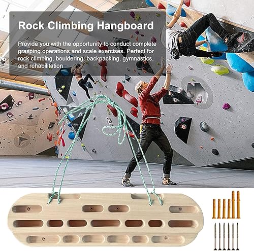 Rock Climbing Finger Board | Tavola verticale per allenamento | Hangboard portatile per arrampicata su roccia rinforzante per dita per allenamento presa e pull up - Ysert