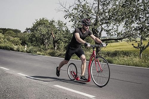 Wolfer Monopattino – fino a 120 kg – Monopattino con pneumatici 28/20 – Scooter per adulti veloce in lega di alluminio, peso 7 kg - Ysert