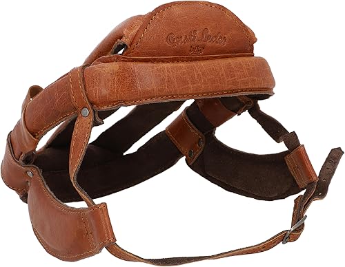 Gusti Accessorio per Bicicletta in Pelle - Jeannie L. Design Retro Vintage in Pelle di Bufalo Marrone 60-61 cm - Ysert