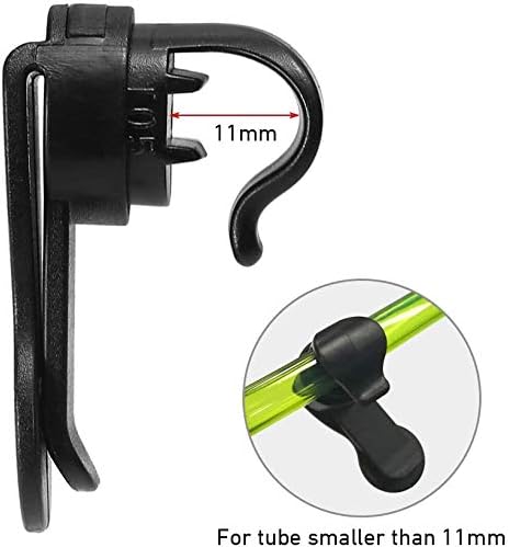 Water Tube Clips Universal Water Bladder Hose Clip Removable Hydration Pack Clamp Magnetic Hose Holder - Black - Ysert