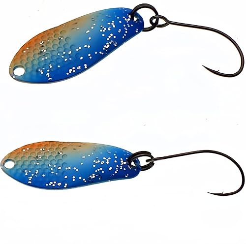 Messeneuheit 2024 - Set di spoon per trote, ultra leggero (selezionabile 2,5 g/1,7 g), accessori per la pesca alla trota - Ysert