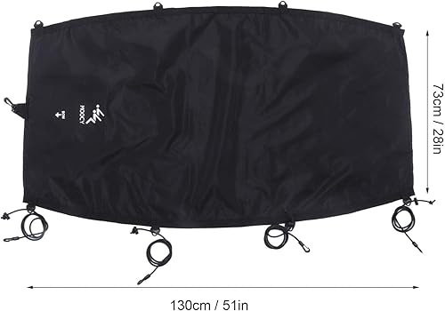 TYTOGE Spray Deck Kayak, Kayak Cockpit Drape Cover Impermeabile Cockpit Cover Kayak Canoa Cockpit Accessori per la (S) - Ysert