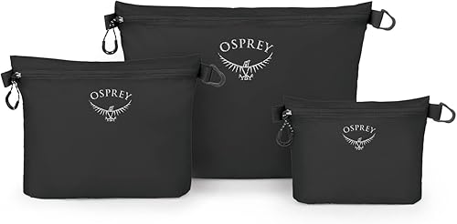 Osprey Zipper Sack Set Unisex Accessories - Travel Black O/S - Ysert