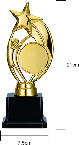 Gold Award Trofei a forma di stella trofeo con adesivi fai da te, accessori per feste - Ysert