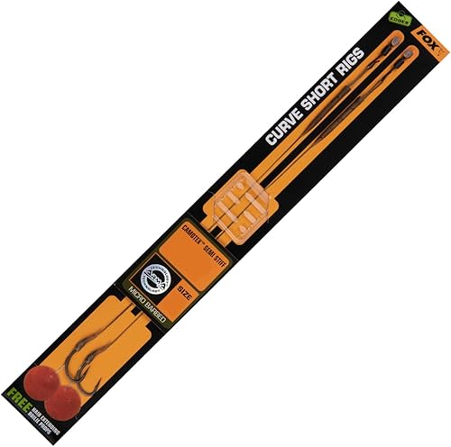 Fox Edges Curve Camotex Semi Stiff - Pantaloncini da carpa Rig - Ysert