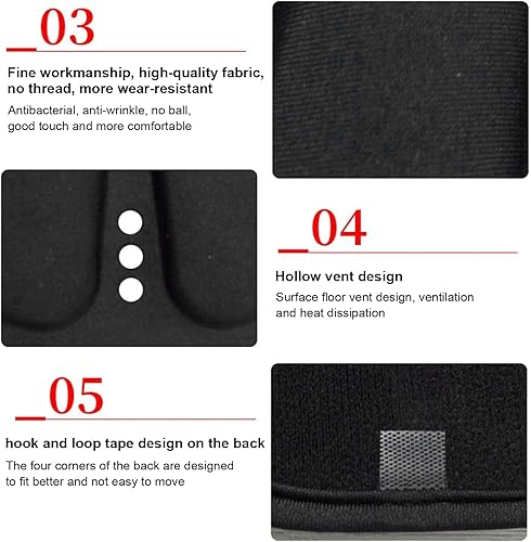 Imbottitura in schiuma per casco Klanata, imbottitura per moto Acouoto con vestibilità universale e protezione della testa a 360°, dotata di assorbimento degli urti con tasca - Ysert