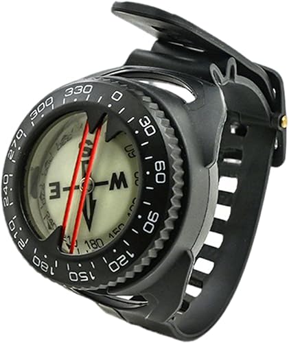 Bussola da polso luminosa per immersioni | Bussola luminosa portatile e precisa, strumento di navigazione subacquea, funzionalità di profondità nominale, navigazione all'aperto per immersioni, kayak - Ysert