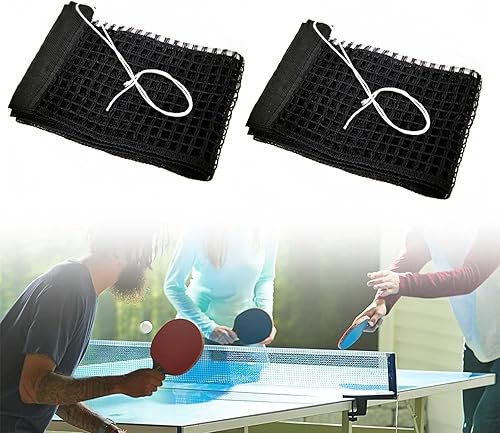 Rete Ping Pong 180 × 15 cm, 2 Pezzi Rete Pieghevole Ping Pong, Telo Copri Tavolo Ping Pong Esterno, Tecnologia del Cavo di Rete Spesso, per Tavoli da Ping Pong di Dimensioni Standard - Ysert