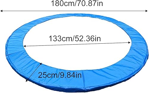 Copertura Bordo Trampolino, 183 244 305 cm Cuscino di Protezione del Trampolino, Cuscino di Sicurezza di Sostituzione, Resistente ai Raggi UV & Antistrappo, Ricambi Tra-mpolino Elastico - Ysert