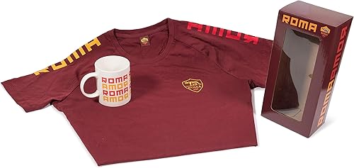 AS Roma, Set Tazza & Tee Shirt Amor Uomo, Roma Red - Ysert