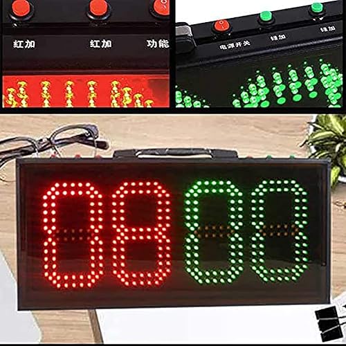 Tabellone segnapunti per sostituzioni di Calcio, tabellone segnapunti elettronico a LED, tabellone per sostituzioni elettroniche per Calcio su Un Lato, Attrezzatura per Giochi di Allenamento - Ysert