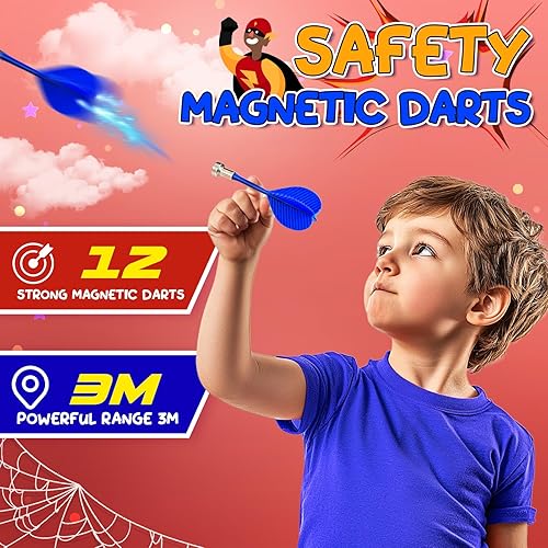 Freccette Bersaglio per Bambini, Spider Giochi Bambini 3-12 Anni Spider Giocattolo Bambino 3-12 Anni Regalo Bambino 3-12 Anni Maschio Giochi Bambino 3-12 Anni Maschio - Ysert