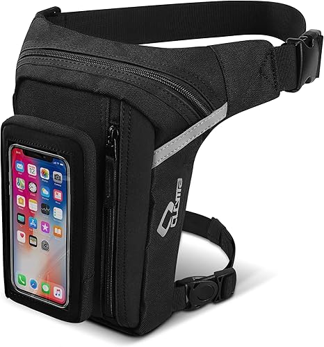 Tactical Belt Bag Leg Moto Coscia Ciclismo Viaggio Trekking Airsoft Sport Holder (Nero)… - Ysert