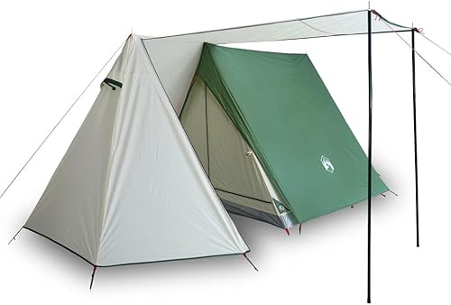 Tenda da campeggio per 3 persone, 465 x 220 x 170 cm, moderna, impermeabile, a pioggia, telaio A, per campeggio ed escursionismo - Ysert