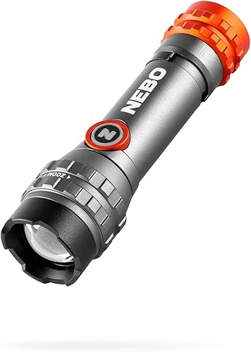 NEBO Davinci Flex 450 - Torcia Potente Ricaricabile - Tecnologia Flex-Power, zoom regolabile 6x, clip a doppia direzione, base magnetica e modalità di illuminazione multiple - Ysert