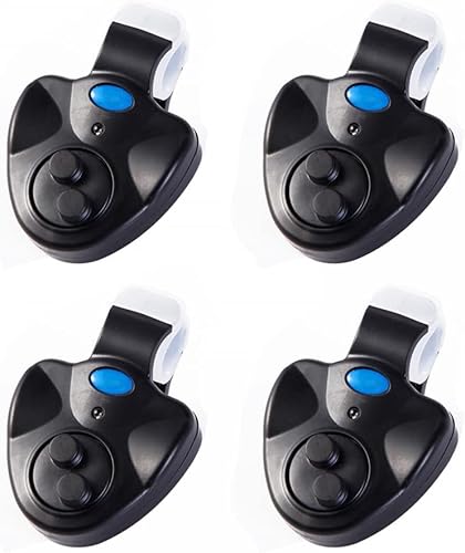 MiOYOOW Allarme Tasto Canna da Pesca, Indicatore di Allarmi Pesca Elettronica Sensibile con Indicatore LED Rilevatori Morso Elettronici Pesca per Pesca Notte All'aperto - Ysert