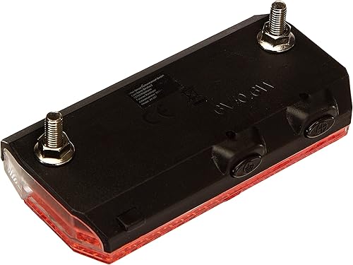 Fischer Adulti Dynamo LED Posteriore Fanale Posteriore Portapacchi, Rosso, Taglia Unica - Ysert