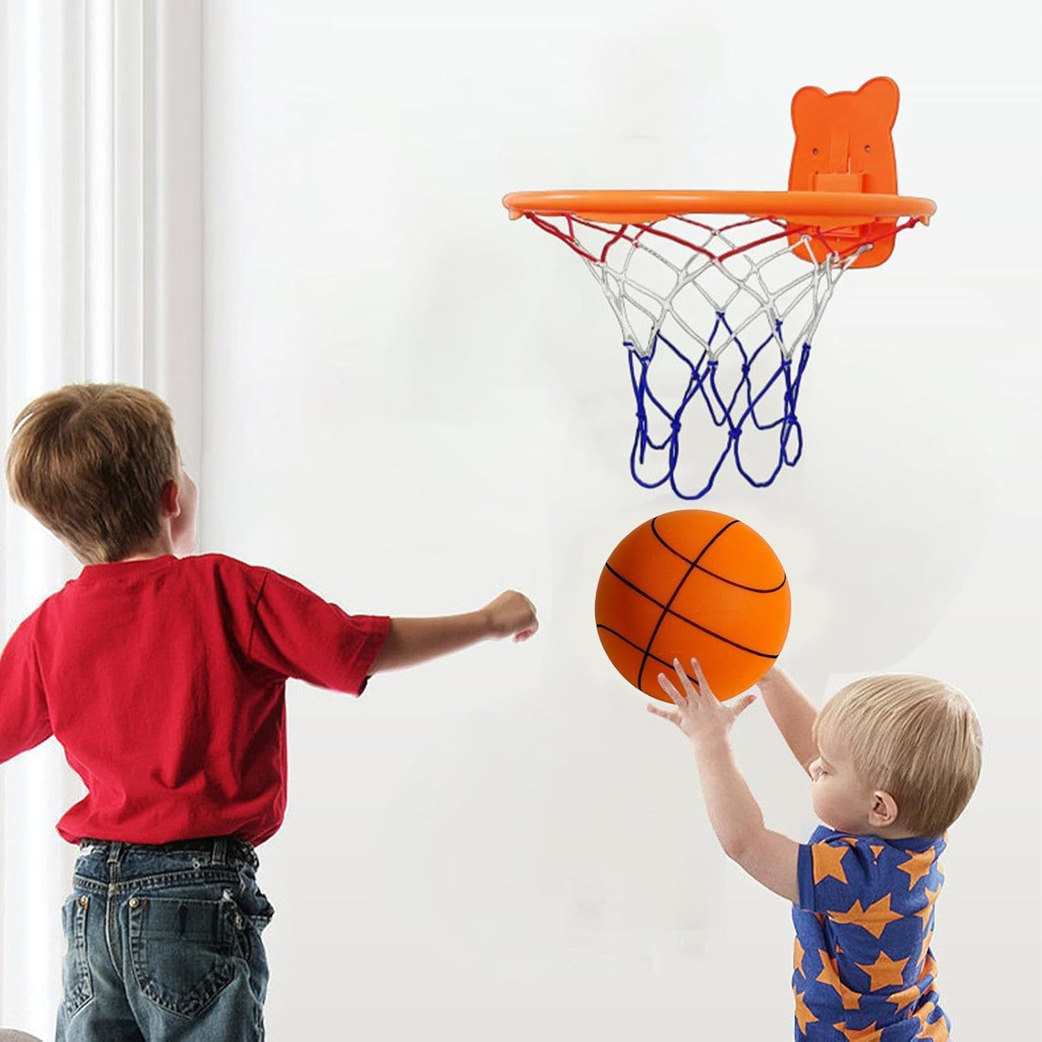Silent - Canestro da basket in schiuma, 18/21/24 cm, per interni, silenzioso, per interni - Ysert